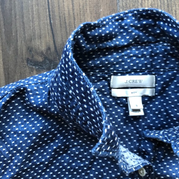 JCREW Dotted Boy Shirt Button Up - Picture 2 of 5